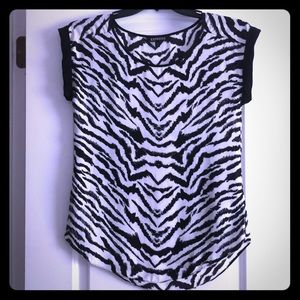 Zebra print top